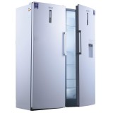 یخچال فریزر دوقلو سیلور عرض 65 با پنل دیجیتال سری FLAT DOOR مدل SRF19 سفید