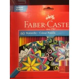 مدادرنگي Faber-castell ٦٠رنگ مقوایی