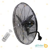 پنکه صنعتی دیواری برنازی سایز 65 ریموت دار مدل FW65R