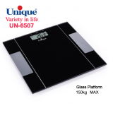 ترازوی حمام شیشه ای یونیک مدل UN6507