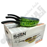 تاوه سایز 30 یک دسته گلدار مدل 8030 SeTiN